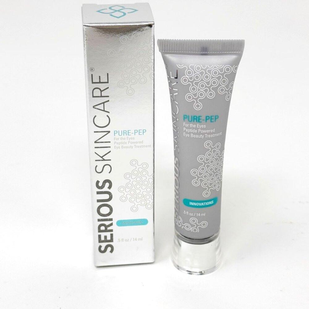 Serious Skincare Pure Pep for the Eyes Peptide Powered Beauty Treatment .5oz NEW